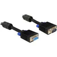DeLOCK 3m VGA Cable, 3 m, VGA (D-Sub), VGA (D-Sub), Musta, Uros/naaras (82565)
