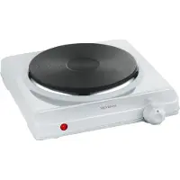 Severin KP1091 Rechaud - elektrisk spis 1500W - diameter 18 cm - justerbar termostat - idealiska små köksutrymmen / vit