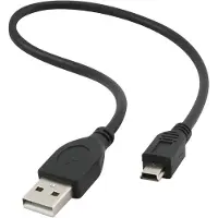 Gembird Mini USB Cable l USB 2.0 l 5 pins 0.3m black