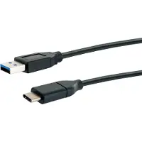 Schwaiger LK 050 C USB cable USB 3.2 Gen 2 (3.1 Gen 2) 0.5 m USB A USB C Black (LK050C533)