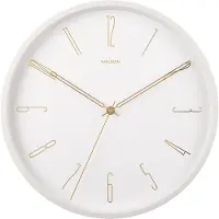 Karlsson Belle Numbers Metal White seinäkello KA5898WH