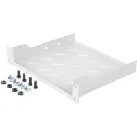 Digitus 254 MM (10") 1U FIXED SHELF 44X255X201 MM, COLOR GREY (RAL 7035) (DN-10-TRAY-2)