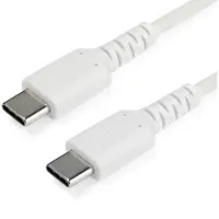 StarTech.com 1m 3ft usb-c cable durable usb 2.0 type c cord data & charging male to male white