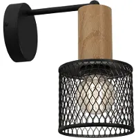 Milagro Sobresa seinävalaisin 23cm E27 musta/puu