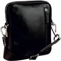 Leonhard heyden Montreal Crossbody-laukku Nahka 21 cm Musta
