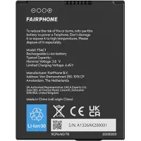 Fairphone 5 puhelimen akku