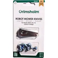 Grimsholm Vaihtoterät robottileikkurille Indego; 9 kpl.