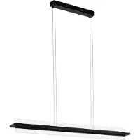 Eglo SPADAFORA PITKÄ PÖYTÄ 2X7,5W 2000LM PELTI. MUSTA/KIRKAS SATIINI
