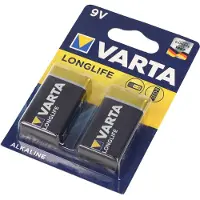 Varta – Pitkäikäinen akku - 9V 2 kpl (4122101412)