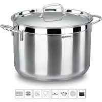 Korkmaz DEEP POT STAL.NIERDZ. STEEL 18/10 WITH LID 11L 28x18cm A1029 ALPHA KORKMAZ