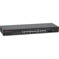 Longshine LCS-GS9126, Hallitsematon, Gigabit Ethernet (10/100/1000), Täysin kaksipuolinen, Telineasennus, 1U