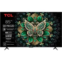 TCL C6K 85C6K, 2,16 m (85"), 3840 x 2160 pikseliä, QD-Mini LED, Älytelevisio, Wi-Fi, Metallinen