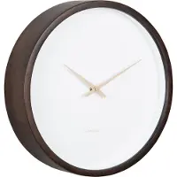 Karlsson Wall Clock Ancho Dark Wood Medium - Brown - Ø33X8CM