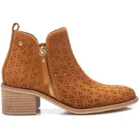 Xti for woman. 14225503-CAMEL Ankle boots 142255 brown -Heel height: 5cm (36), 3 to 5 cm, Zip, Casual, Imitation leather