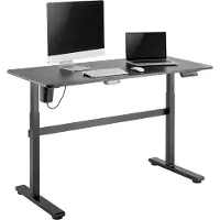 Ergo Office sähköinen työpöytä, korkeussäädettävä, harmaa, maksimikorkeus 118 cm 50 kg - pöytälevyllä seisomista ja istumista varten, ER-434