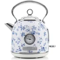 Laura Ashley - Dome Vedenkeitin China Rose 1,7L Sininen/Valkoinen