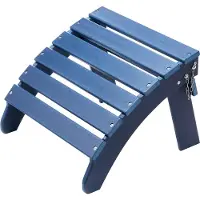 Vevor Adirondack -ottomaani, 18,7 P x 18,9 L x 13,8 K tuumaa HDPE-muovista valmistettu kokoontaitettava Adirondack-ottomaani, säänkestävä jalkatuki Adirondack-tuolille, laajalti käytetty ulkokuistilla