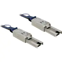 DeLOCK 2m, Mini SAS SFF-8088 - Mini SAS SFF-8088, 2 m, Mini SAS SFF-8088, Mini SAS SFF-8088, Uros/uros, Musta (83571)