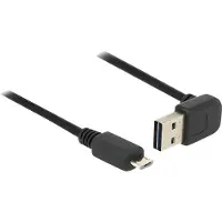 DeLOCK – Cable EASY-USB 2.0 Type-A male angled up / down > USB 2.0 Type Micro-B male 1 m (83535)