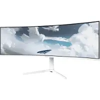 AROZZI Nova 49” Curved, 124,5 cm (49"), 5120 x 1440 pikseliä, Dual QHD, LED, 4 ms, Valkoinen (AZ-NO-49TUW165-WT)
