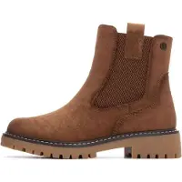 Refresh for woman. 17302701-TAUPE Ankle boots 173027 brown (36), Flat, 1 to 3 cm, Zip, Casual