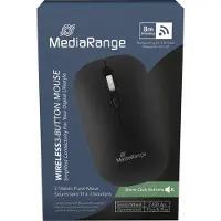MediaRange MROS267, Molempikätinen, Optinen, Bluetooth, 2400 DPI, Musta
