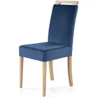 Halmar CLARION Honey Oak & MONOLITH 77 verhoiltu ruokatuoli