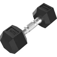Tunturi Käsipainot Platinum Hex -kumikäsipaino, 6 kg
