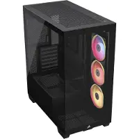 Corsair 3500X LX-R RGB iCUE LINK -miditornikotelo ikkunalla, musta