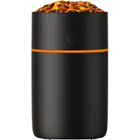 INF Volcano Humidifier HS01: Simuloi liekkiä, puhdista ilmaa Black