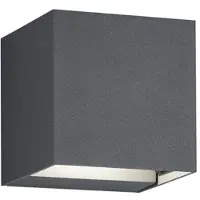 TRIO LED-seinävalaisin ulos Trio Adaja 80x80x80mm antrasiitti