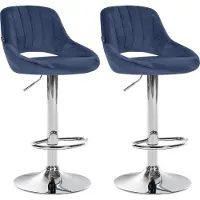 CLP Milet samettiset baarituolit, 2 kpl, W