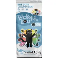Lucky Lou Säästöpakkaus 2x9kg Adult siipikarja & lohi kissan kuivaruoka