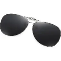 INF Kiinnitettävät aurinkolasit - polarisoidut ajolasit Black+Grey