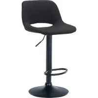 CLP Barhocker Camden kangas musta, Juoda
