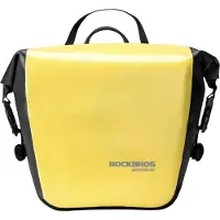 RockBros AS-003-1Y waterproof bicycle bag with shoulder strap front/rear mounting 10-14l - yellow