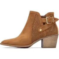 Xti for woman. 14526501-CAMEL Ankle boots 145265 brown (38), 3 to 5 cm, Zip, Casual