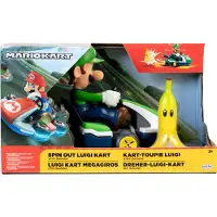 JAKKS Pacific Spin Out 2,5" Mariokart - Luigi Racer Vehicle