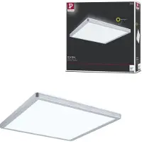 Paulmann Led paneeli Atria Shine, Kromi/hopea, Olohuone/ruokailutila, Synteettinen materiaali, Moderni