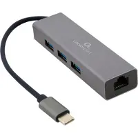 Gembird A-CMU3-LAN-01 HUB &amp; CENTRATOR USB 3.2 GEN 1 (3.1 GEN 1) TY