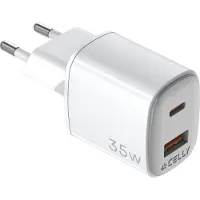 Celly UP TC 1 USB 1 USB-C 35W WH (UPTC1USB1USBC35)