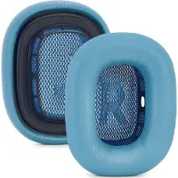 INF 2 kpl Lampaannahkaiset Korvatyynyt Apple AirPods Max -laitteelle - Premium Muistivaahtomuovipehmusteiden Vaihto Blue