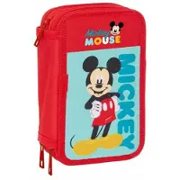 Safta Mickey Mouse 12.5x19.5x5.5 Cm Triple Kynäkotelo 37 Kappaletta