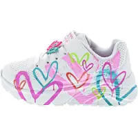 SKECHERS Kenkä - Tytöt Uno Kevyt - White/Multi - - 37 - Kengät