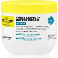 Yellow Professional Curls Curly Leave-in Cream hiuksiin jätettävä voide kiharille hiuksille 500 ml