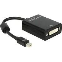 DeLOCK Adapter mini Displayport, 0,18 m, Mini DisplayPort, DVI-I, Uros, Naaras, Musta (65098) (MAX 2KPL/ ASIAKAS)