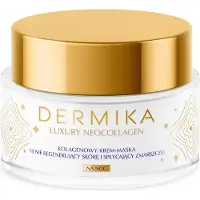 Dermika Luxury Neocollagen uudistava voidemainen yönaamio sisältää kollageenia 50 ml