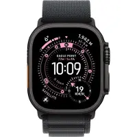 Apple Watch Ultra 3 GPS + Cellular 49mm Black Titanium Case with Black Alpine Loop - Small