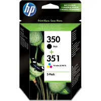 HP 350/351 musta/kolmivärinen