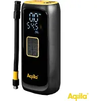 Aqiila Airbird C4 Kannettava ilmapumppu ja kompressori, 10,3 bar, 22 l/min, ladattava, musta/keltainen